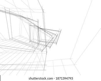 diseño de arquitectura vector 3d ilustración