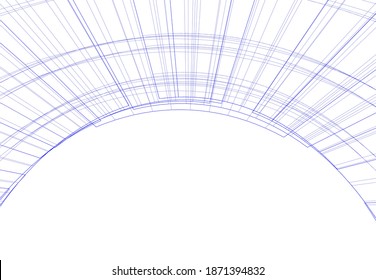 architecture building design vector 3d illustration