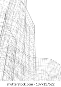 diseño de arquitectura vector 3d fondo