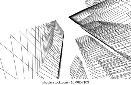 diseño de arquitectura vector 3d ilustración