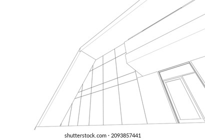 architecture building design vector illustration