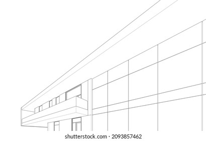 architecture building design vector illustration