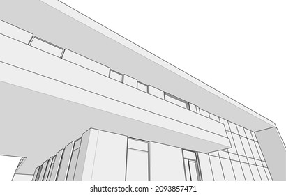 architecture building design vector illustration