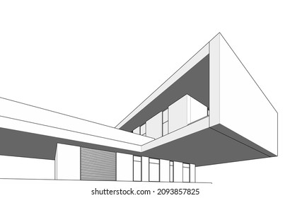 architecture building design vector illustration