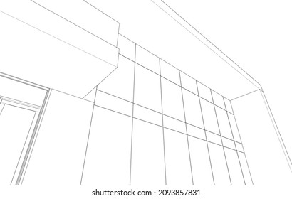 ilustración vectorial de diseño de arquitectura