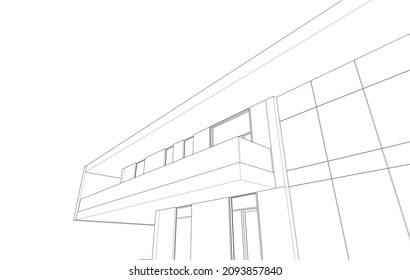 architecture building design vector illustration