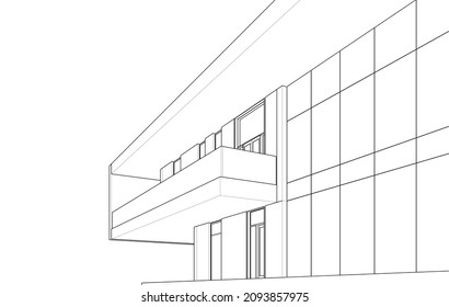 architecture building design vector illustration