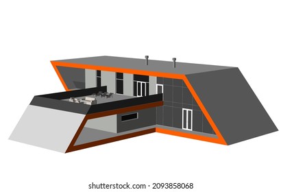 ilustración vectorial de diseño de arquitectura