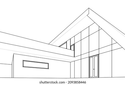 architecture building design vector illustration