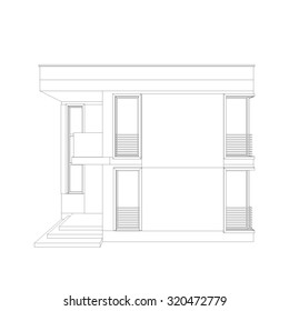 Architecture building. Geometric background
