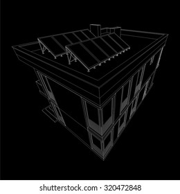 Architecture building. Geometric background