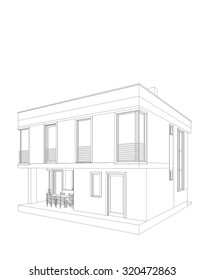 Architecture building. Geometric background