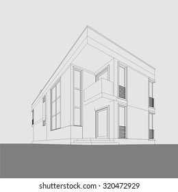 Architecture building. Geometric background