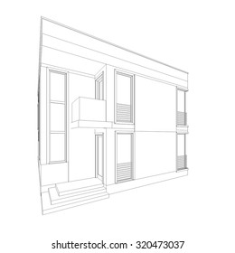 Architecture building. Geometric background