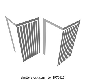 architecture building icon concept logo vector illustration
