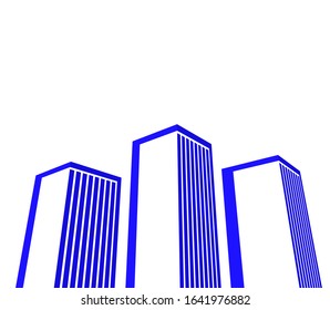architecture building icon concept logo vector illustration