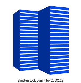 architecture building icon concept logo vector illustration