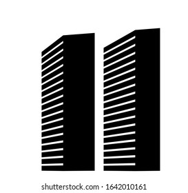 architecture building icon concept logo vector illustration