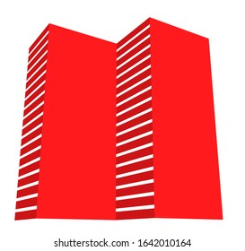 architecture building icon concept logo vector illustration