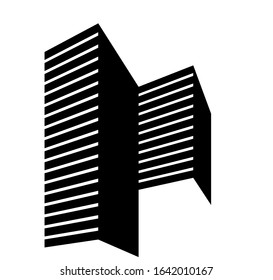 architecture building icon concept logo vector illustration