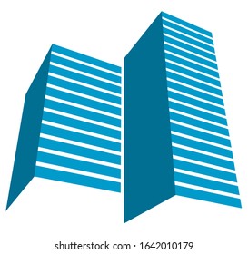 architecture building icon concept logo vector illustration