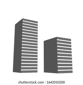 architecture building icon concept logo vector illustration