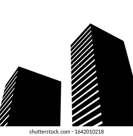 architecture building icon concept logo vector illustration