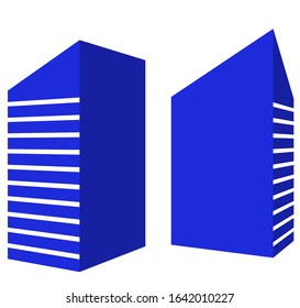 architecture building icon concept logo vector illustration