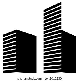 architecture building icon concept logo vector illustration