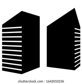 architecture building icon concept logo vector illustration