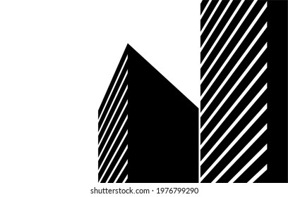 architecture building icon concept logo vector illustration