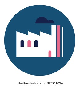 architecture, building icon, illustration vector