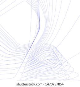 architecture building linear vector 3d illustration 