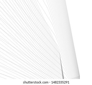 architecture building linear vector 3d illustration 