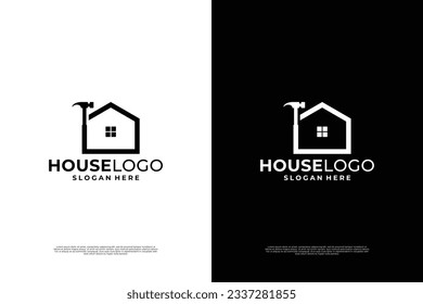 Diseño del logo de la construcción de arquitectura. Empresa de construcción de logotipos.