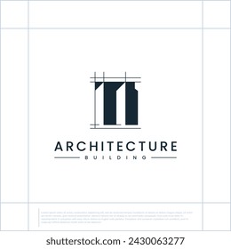 architecture building logo , modern style , logo design vector.