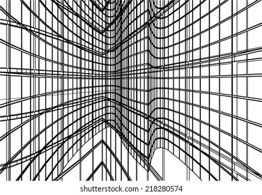 architecture building mesh 3d