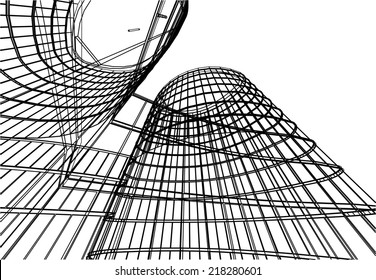 architecture building mesh 3d