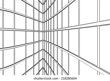 architecture building mesh 3d