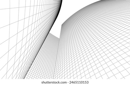 architecture building on white background vector illustration