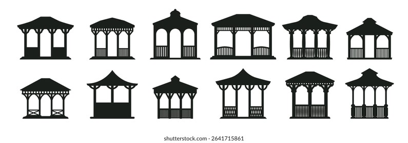 architecture building silhouette vector illustration
