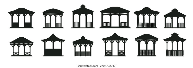architecture building silhouette vector illustration