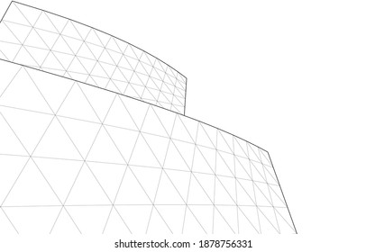 architecture building vector 3d background
