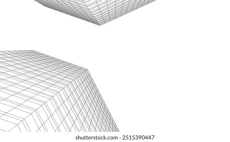 arquitetura edifício vetor desenho 3d