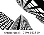 architecture building vector 3d illustration
