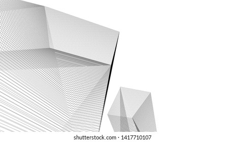 architecture building vector 3d illustration 