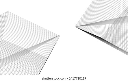 architecture building vector 3d illustration 