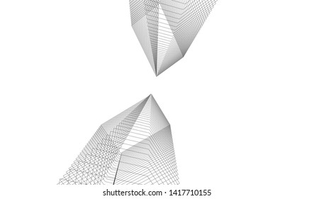 architecture building vector 3d illustration 
