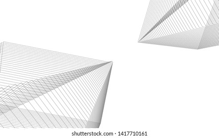 architecture building vector 3d illustration 