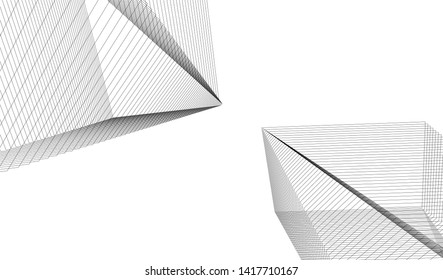 architecture building vector 3d illustration 